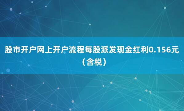 股市开户网上开户流程每股派发现金红利0.156元（含税）