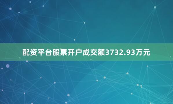 配资平台股票开户成交额3732.93万元